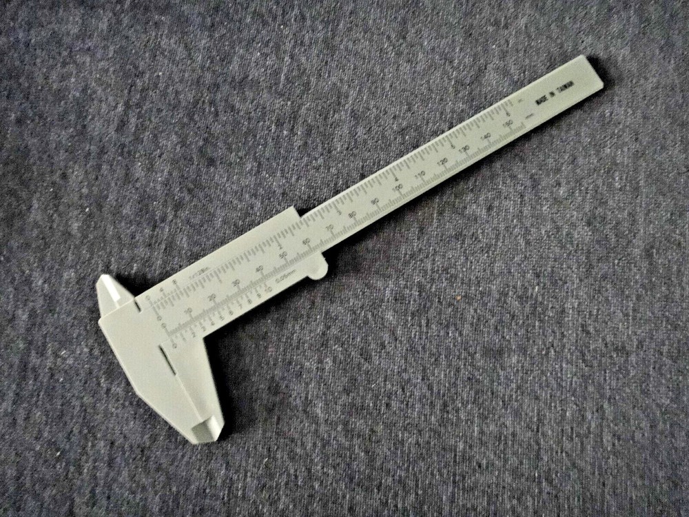 Plactic Caliper inches and mm