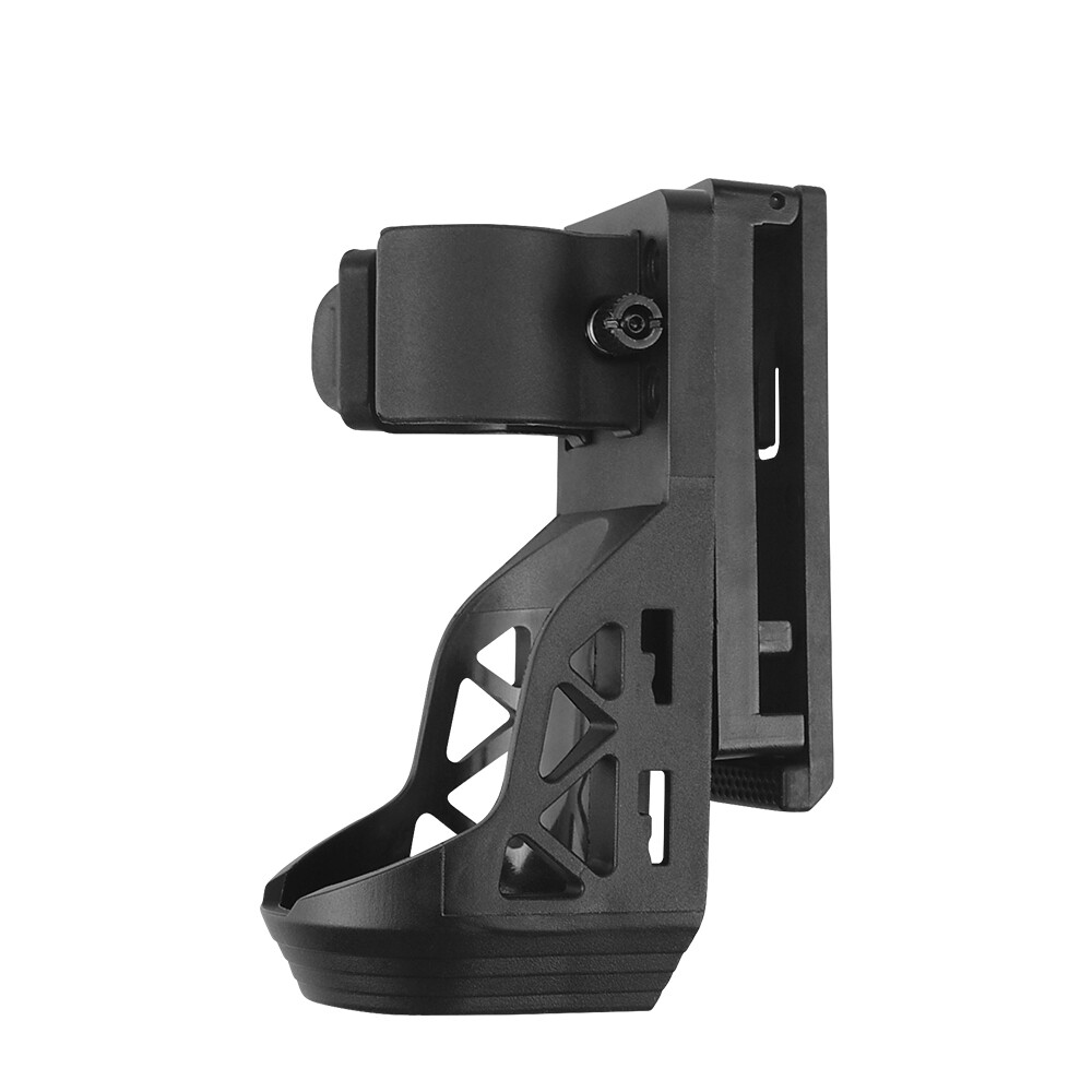 Tactical Flashlight Holster With Lever Side Lock System 360° Rotating Torch Set