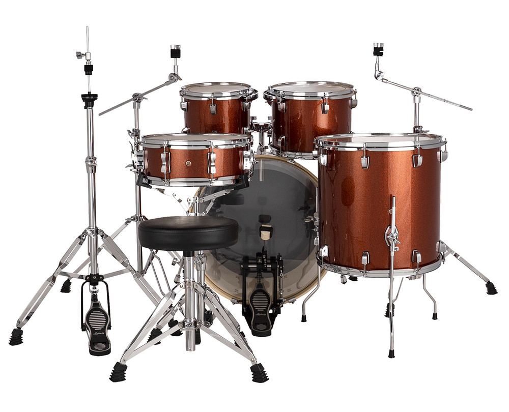 Ludwig Evolution 5-Piece Shell Pack w/22" Kick - Copper Sparkle