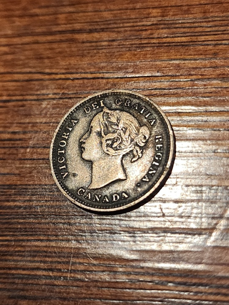 1892 Canada 5 Cents Silver Coin