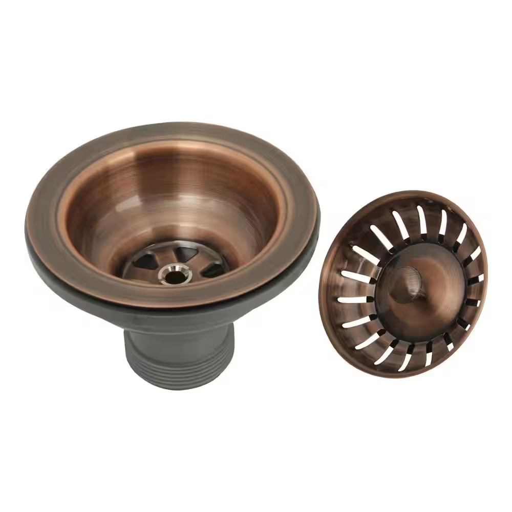 Antique Copper Stopper Kitchen Sink Drain