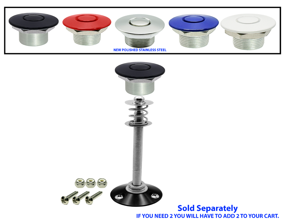 Quick Latch Hood Pins Push Button Release Pro Series Hood Latch Bumper Latches