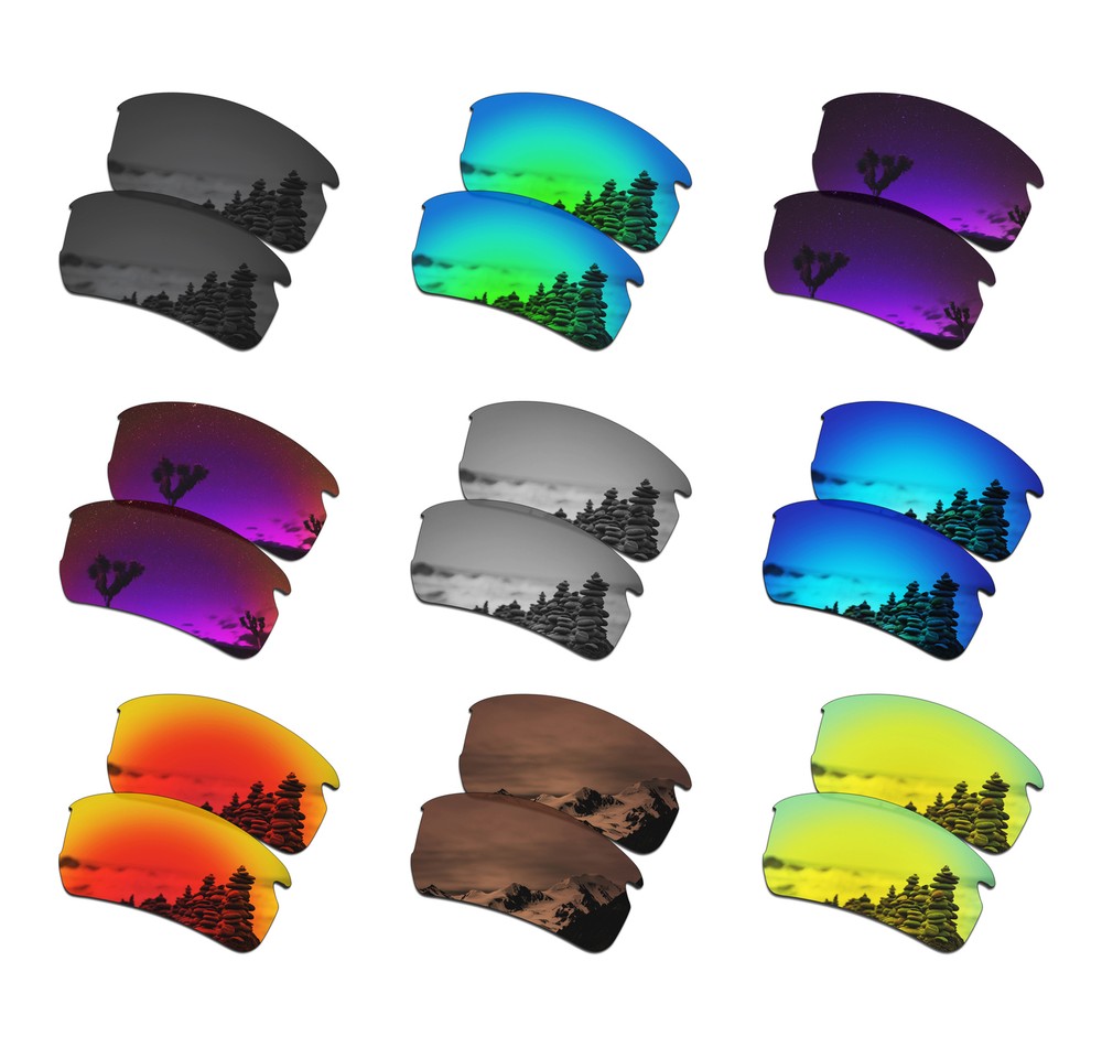 SmartVLT Polarized Replacement Lenses for-Oakley Flak 2.0 - Multiple