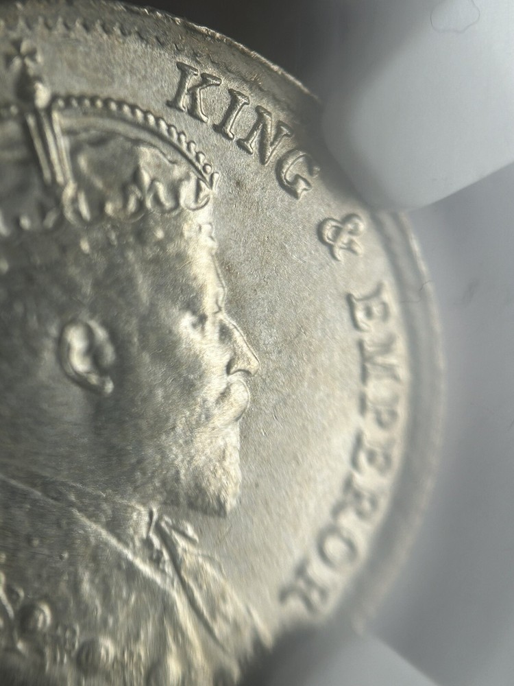 Ceylon 10 Cents 1908 MS66 Top Pop