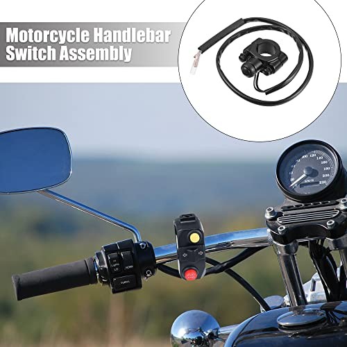 1 Pcs 7/8" Motorcycle Handlebar Control Horn Start Switch Button with