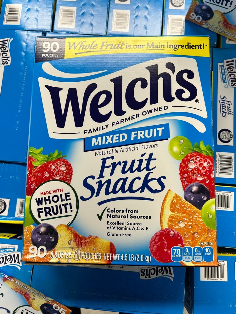 Welch's Mixed Fruit Fruit Snacks 90 Count, Exp: 12/02/26