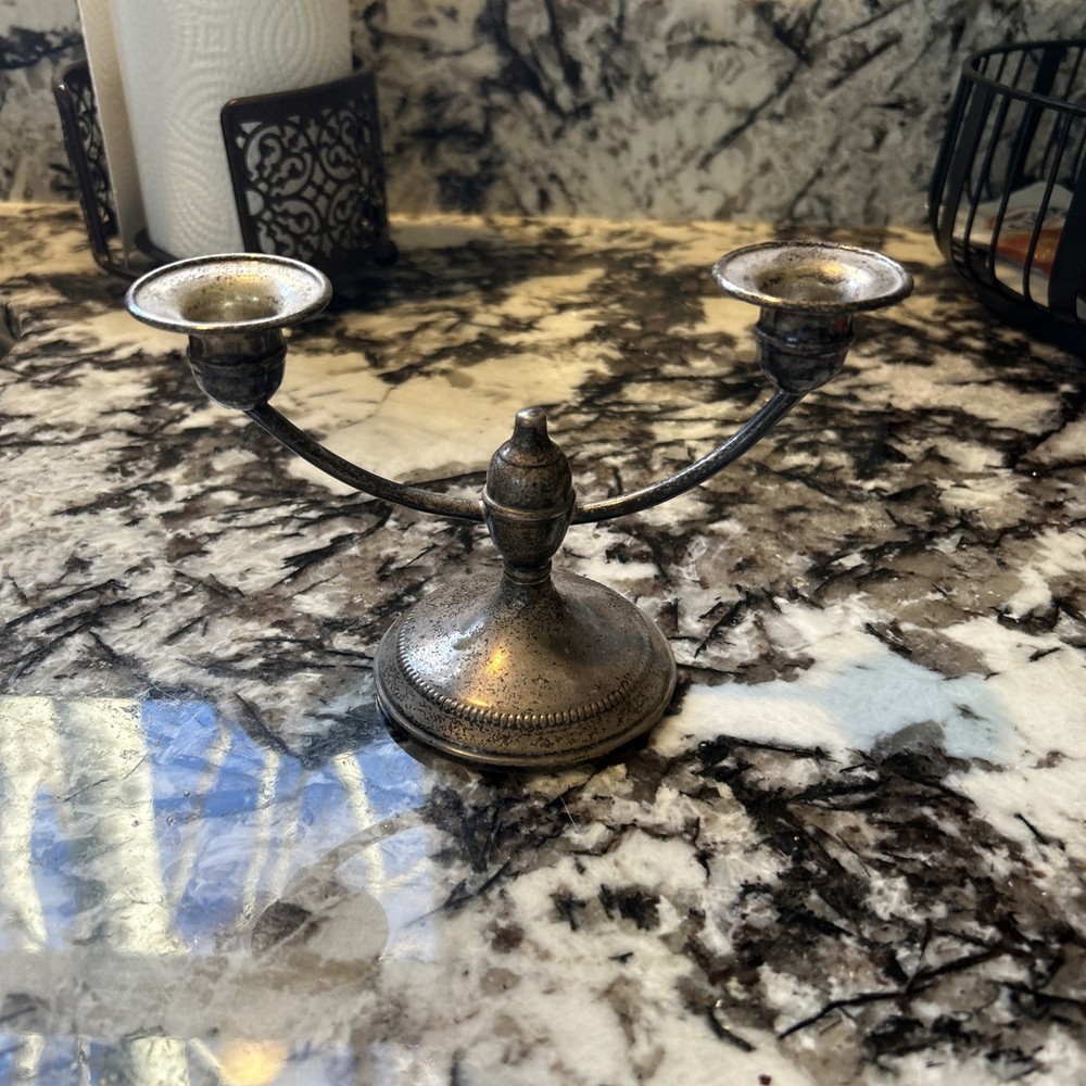 sterling silver candle holder