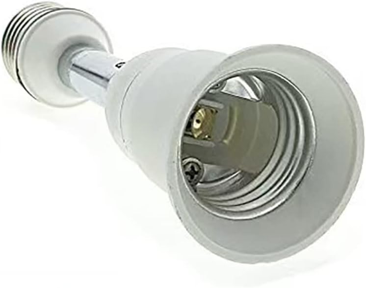E26/E27 Light Socket Extender - 4.5 Inch Adjustable 2-Pack for Bright Spaces