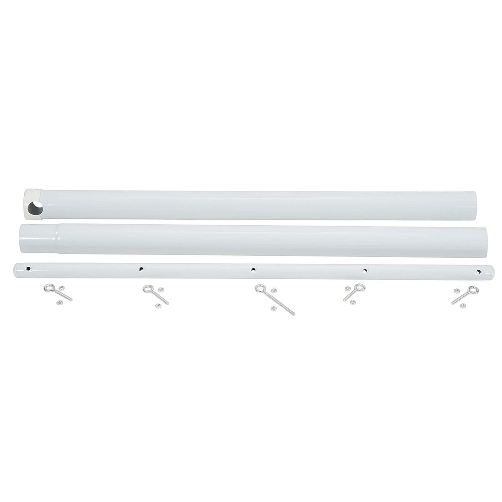 Mega Outdoor Clothesline Single T-Post White