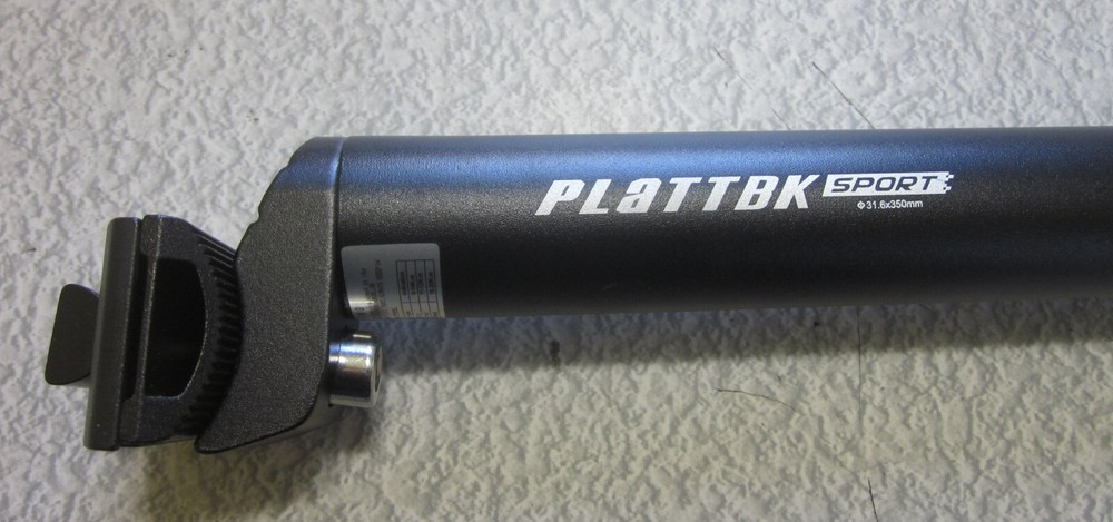 Plattbk seat post 31.6 black nos