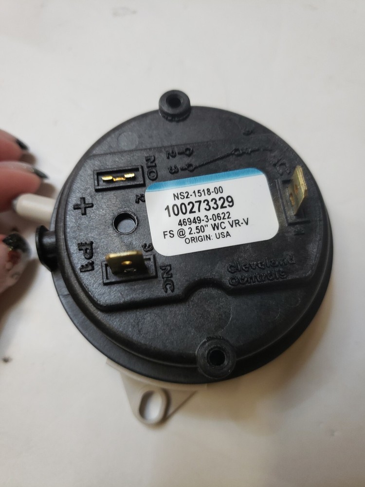 Cleveland Controls Pressure Switch For Polaris Water Heater  NS2-1518-00