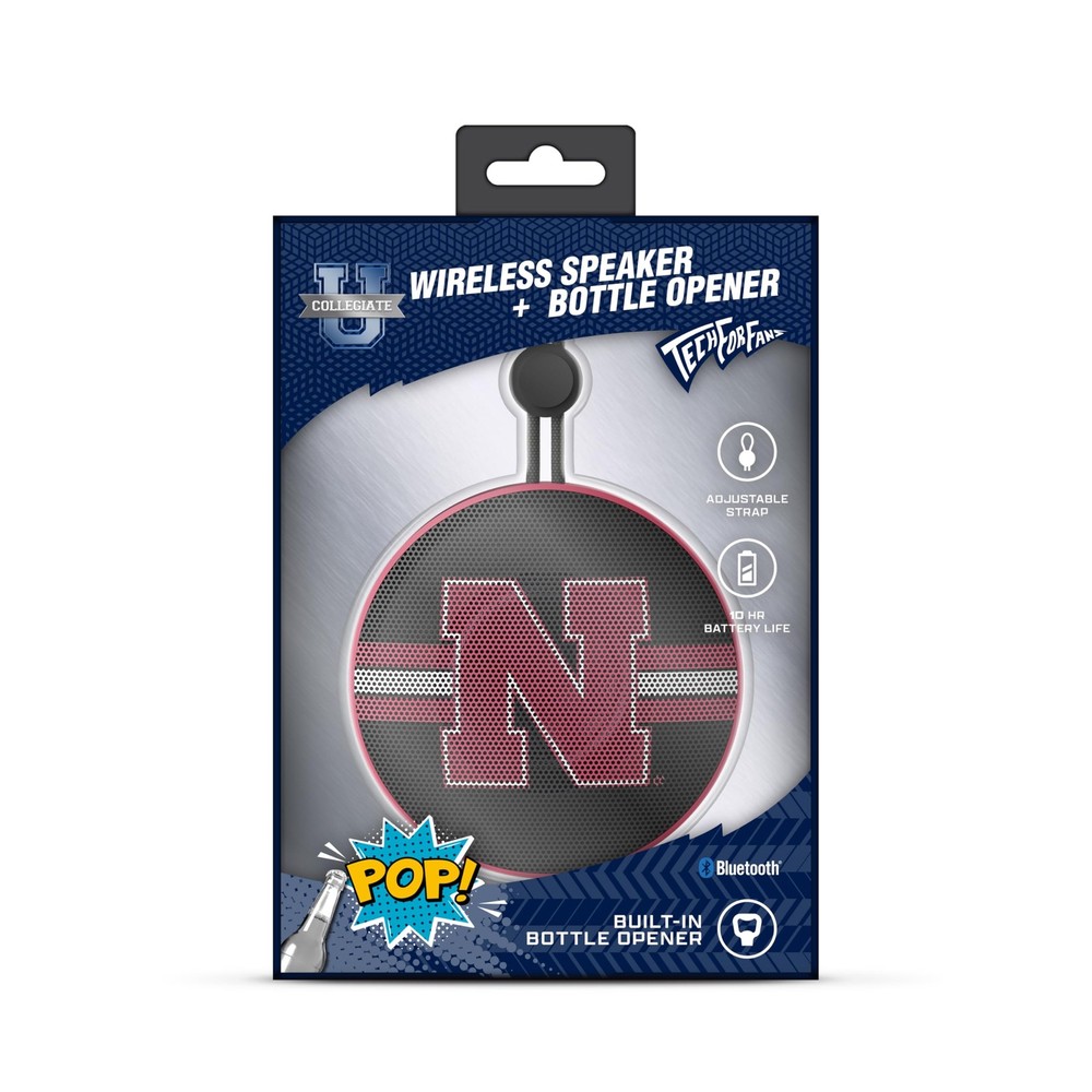 Collegiate Bluetooth Bottle Opener Speaker, Nebraska Cornhuskers