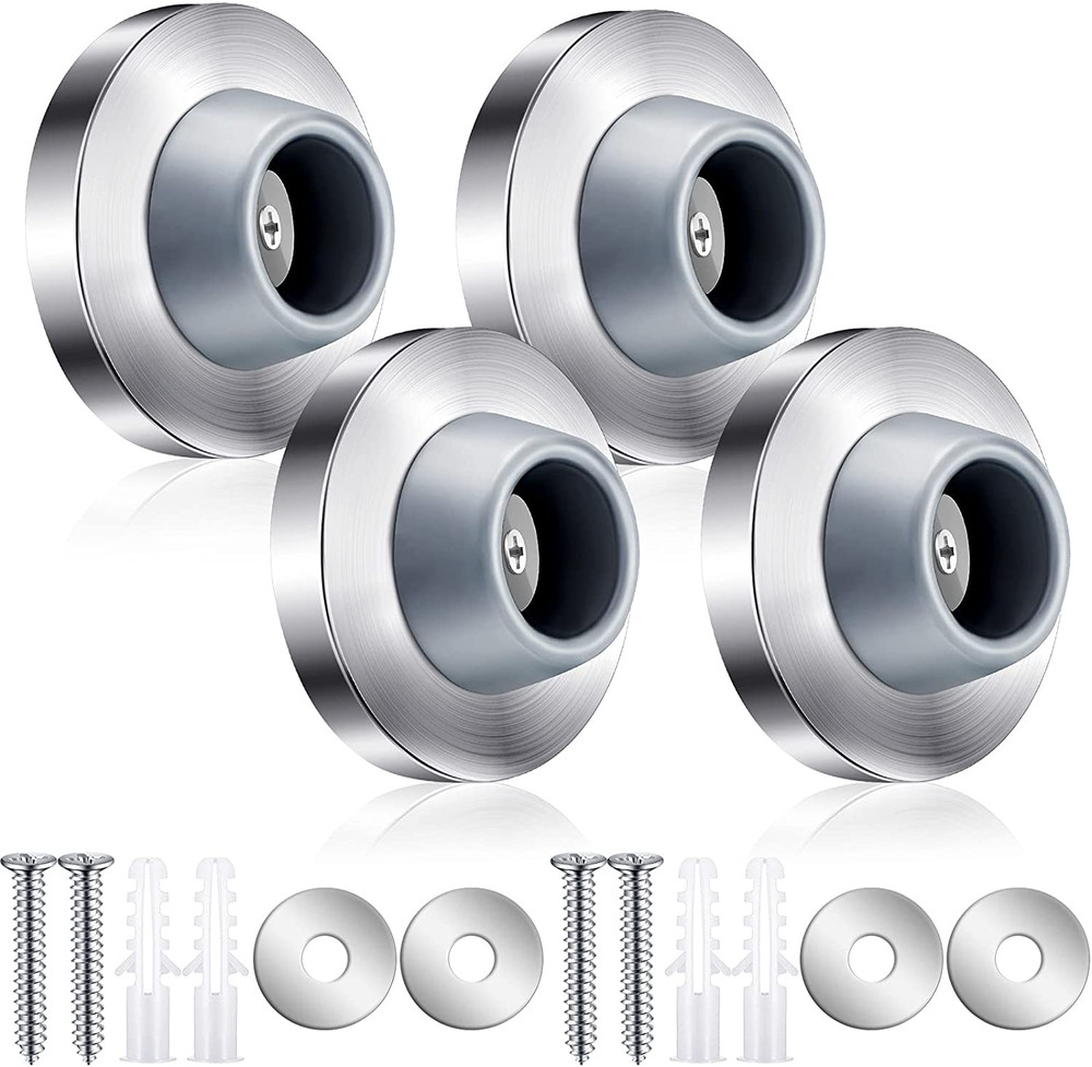 Concave Wall Door Stopper Door Bumper Stainless Steel Wall Protector Flush Bumpe