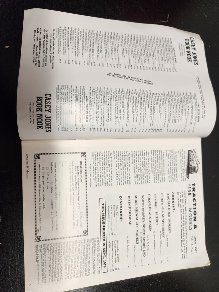 10 Issues of 1978 Traction & Models - Model Railroads