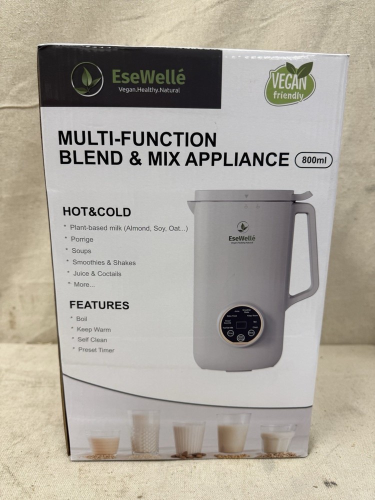 EseWelle Automatic Nut Milk Maker Blender for Kitchen Hot and Cold