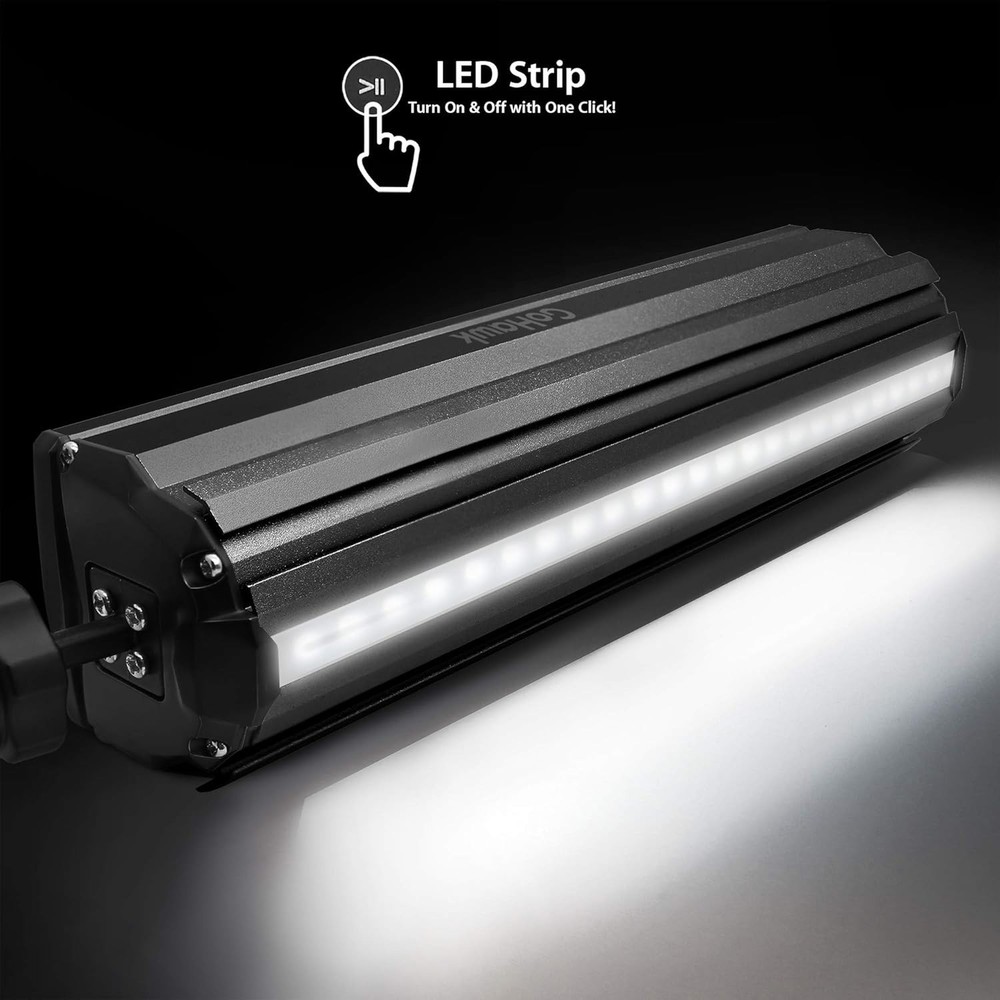 Dynamic Waterproof Motorcycle Audio System with Bluetooth and LED Lightshow