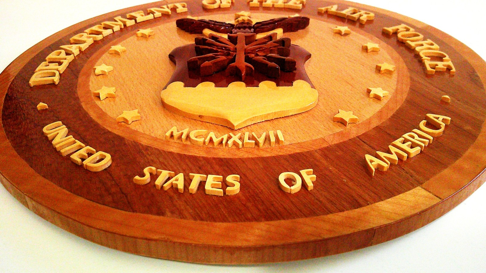 United States Air Force Wooden Military Wall Plaque 11.5"