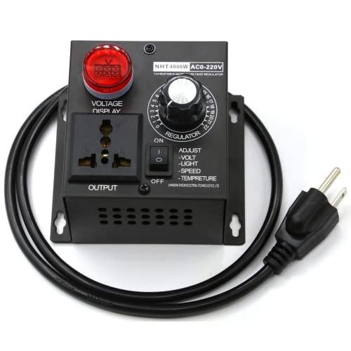 AC Motor Variable Speed Controller & Fan Speed Regulator - 15A 110V