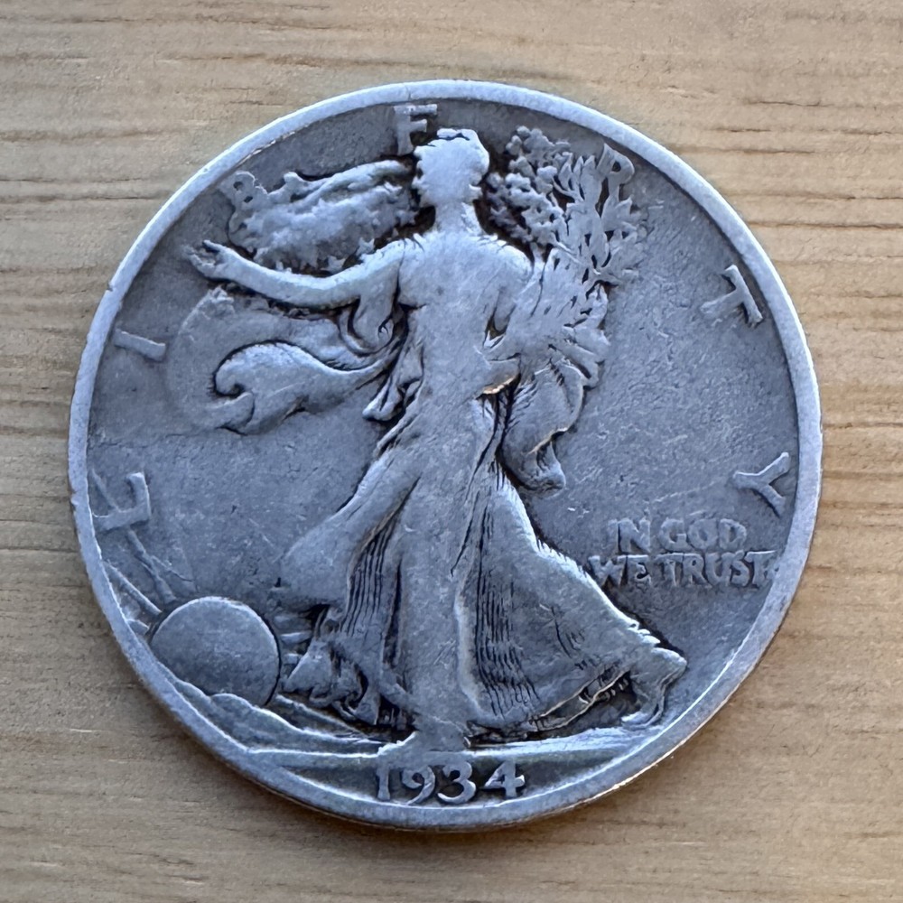 1934-S Walking Liberty Half Dollar, Great Condition