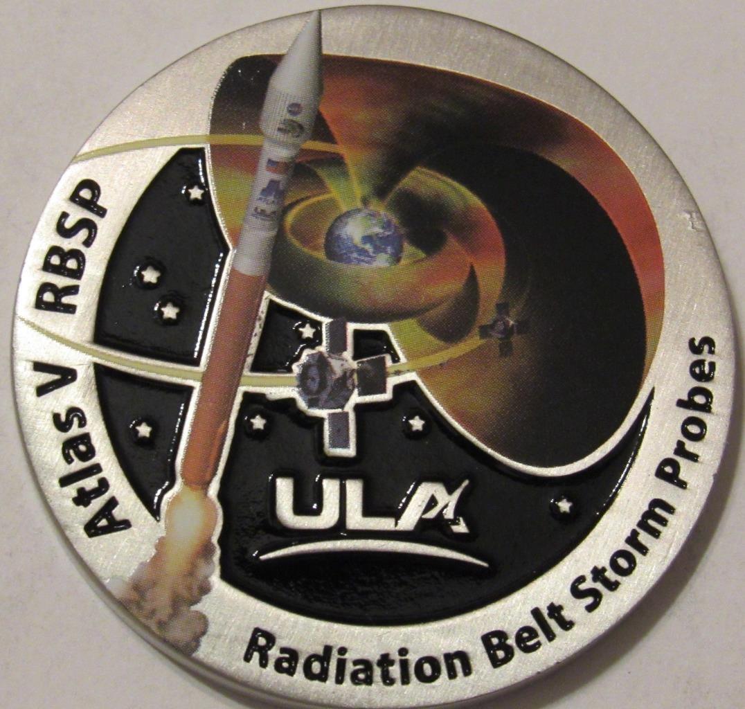 ORIGINAL ULA ATLAS V RBSP RADIATION SATELLITE SPACE LAUNCH COIN MISSION SUCCESS