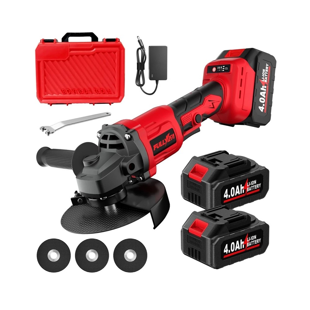 Cordless Angle Grinder Kit, 4-1/2" Power Angle Grinders with 2 * 4.... Fast Ship