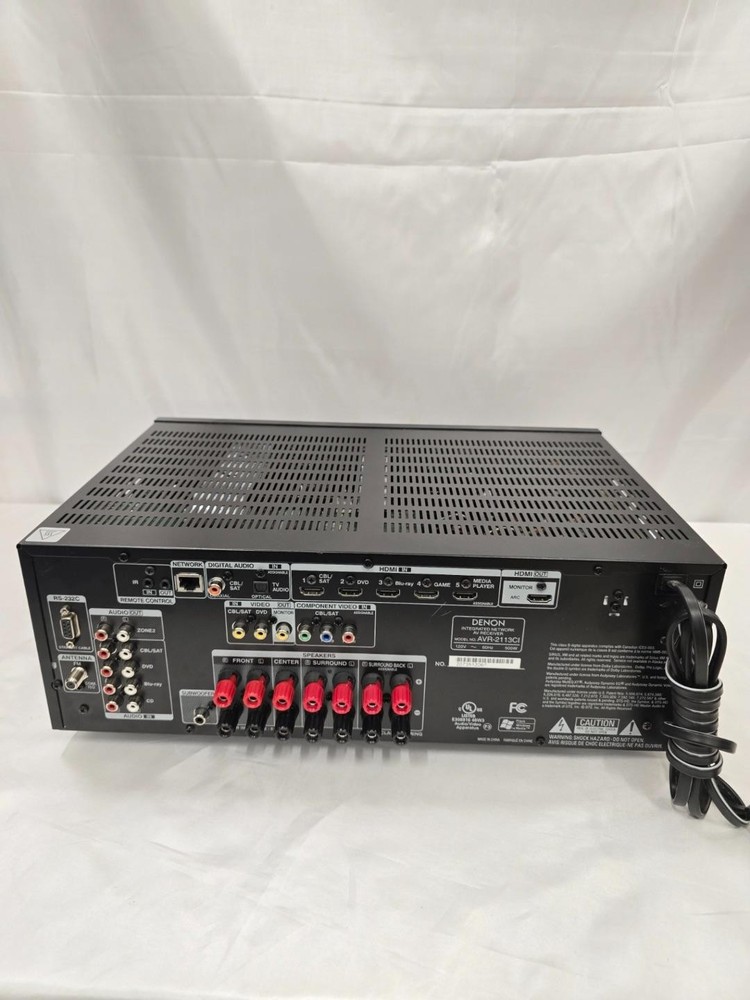 Denon AVR-2113CI 7.1 AV Receiver Tested Read Description