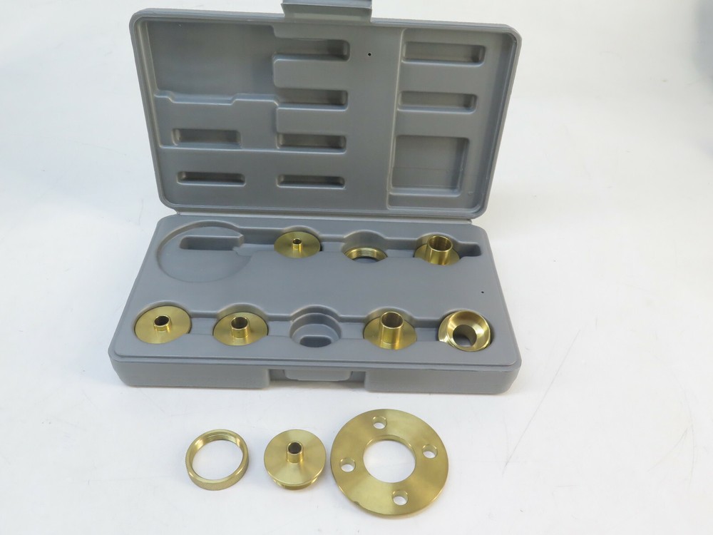 Pioneer 10 Piece Solid Brass Template Guide Kit With Adaptor