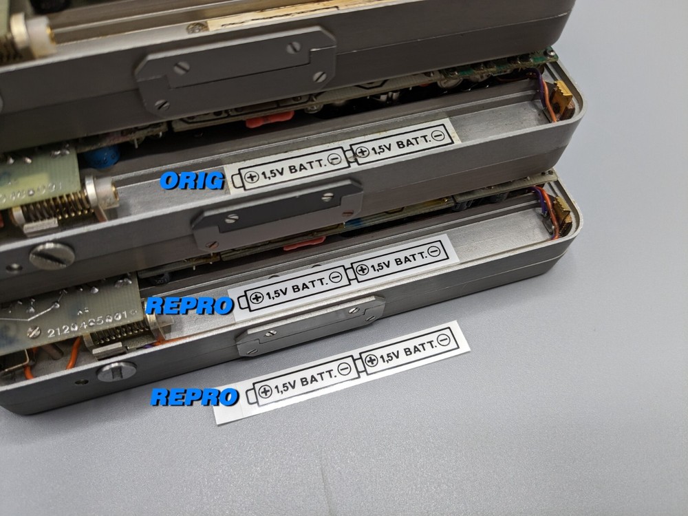 Nagra SN Battery Label - Reproduction