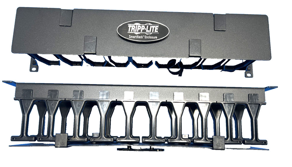 QTY 2 Tripp Lite SRCABLEDUCT2UHD 2U High Capacity Horizontal Cable Manager