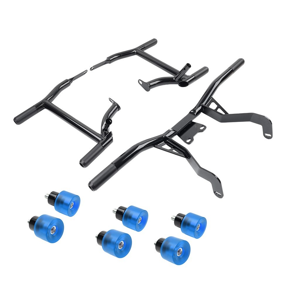 Saddlebag Protector Front Engine Crash Bar For Harley Road Glide 14-24 Blue
