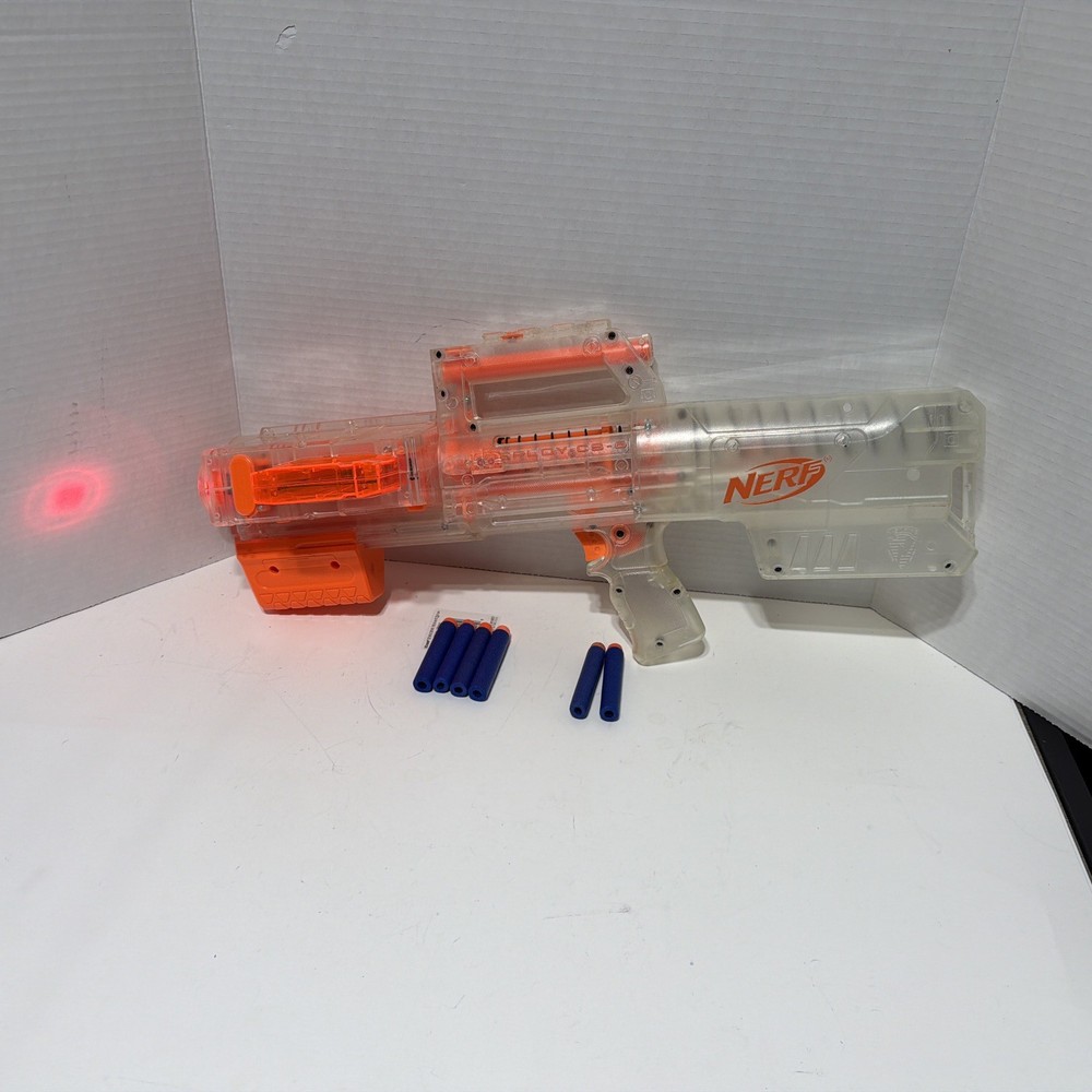 Nerf N-Strike Clear Deploy CS-6 Working Light transforms into blaster w/ darts