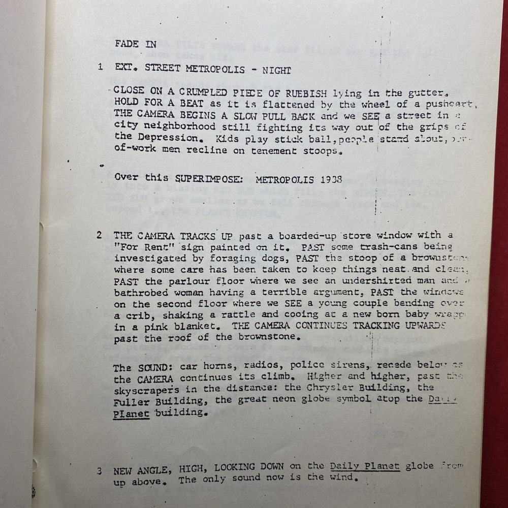 Bound Superman Final Screenplay 1976