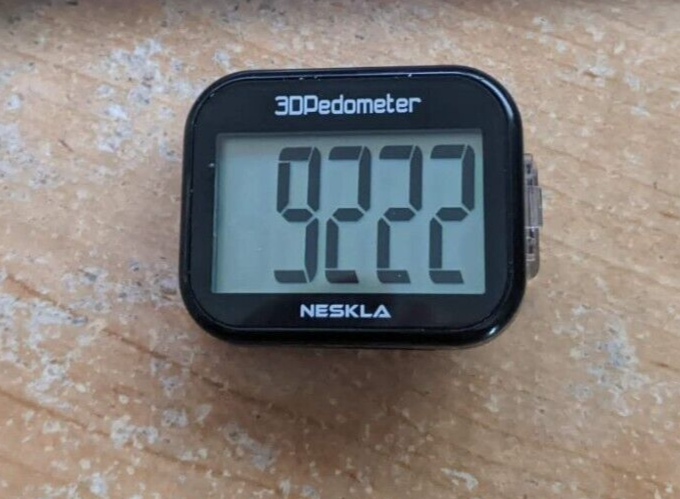 3D Digital Pedometer For Walking Simple Step Counter With Removable Clip NEW