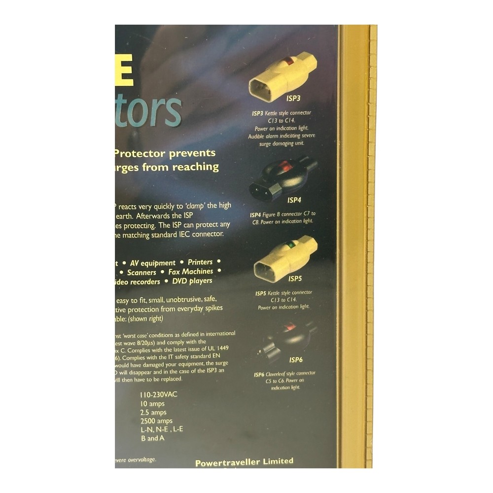 POWERTRAVELLER ISP5 SURGE PROTECTOR NEW/UNUSED SURPLUS