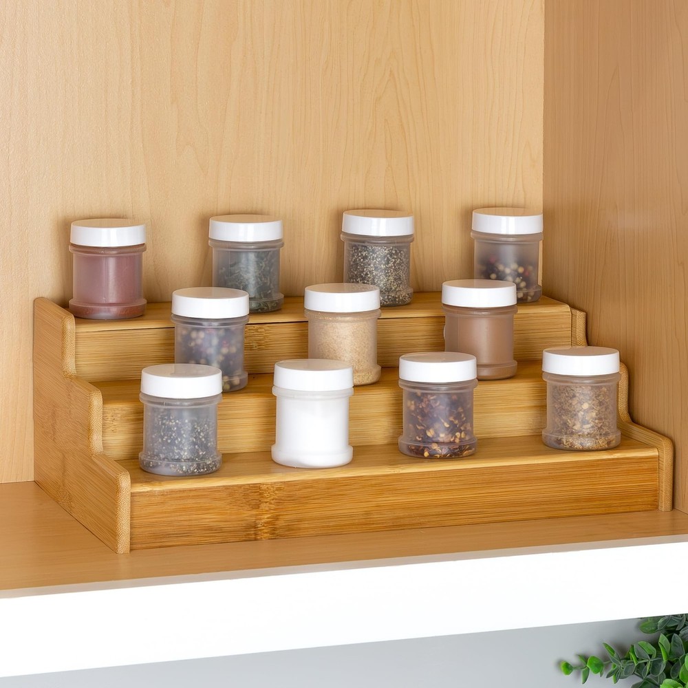 Cornucopia Brands Mini Plastic Spice Jars w/Sifters (12-Pack, White); 2 Table...