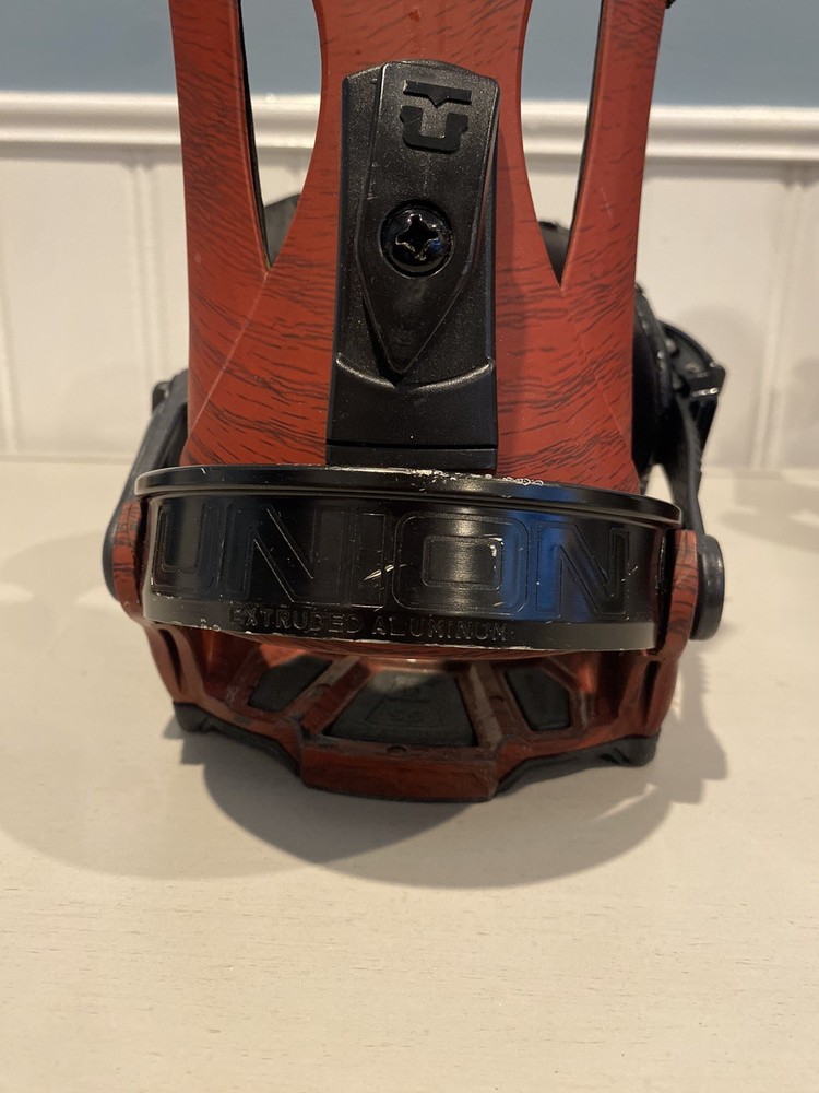 Union Asadachi Red 2012 Snowboard Bindings Size Large All-Mountain Performance