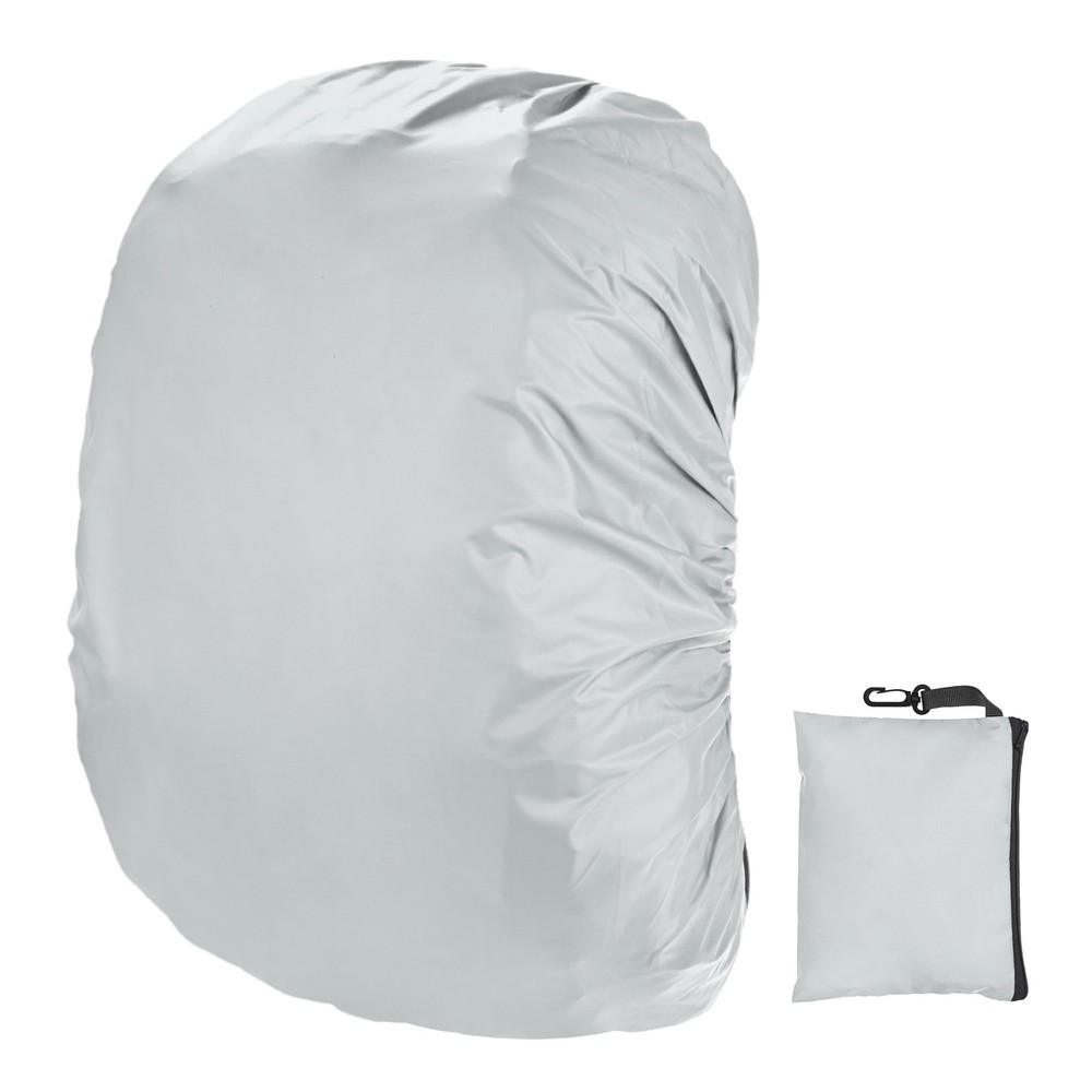 Waterproof Backpack Rain Cover, 30L-40L Backpack Cover [Silver]