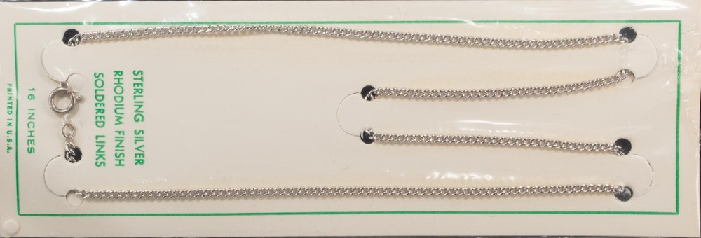 Sterling Silver Link Chain 16” NEW