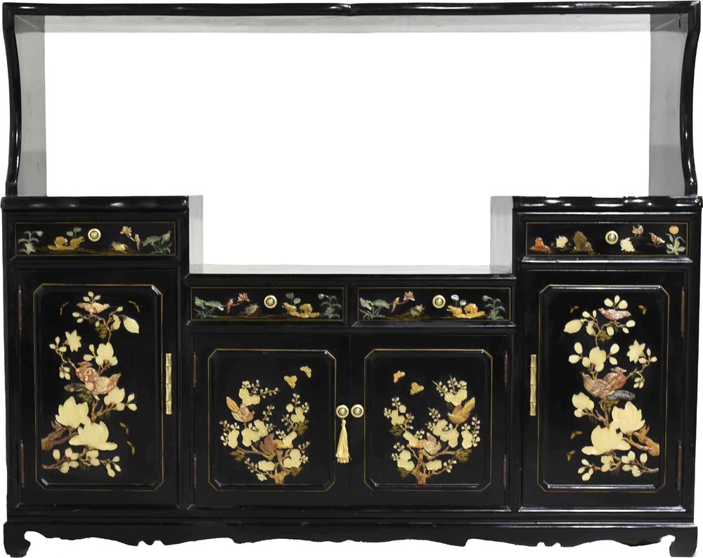 Mid Century Chinoiserie Sideboard Media Unit