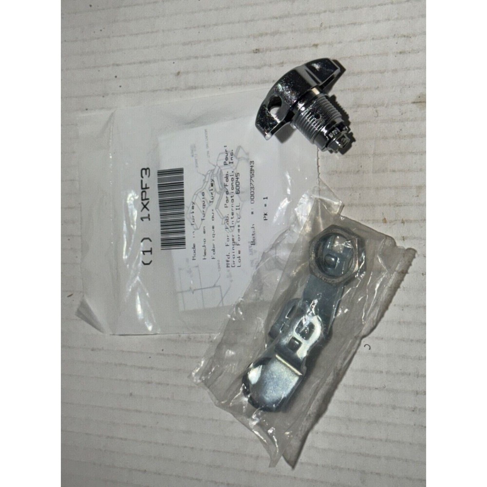 Zoro Select Cam Latch, Padlockable, Chrome, T Handle 1XPF3