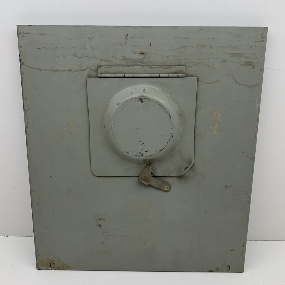 Electrical Meter Panel Main Disconnect Breaker Round COVER ONLY 15-1/2" x 14"
