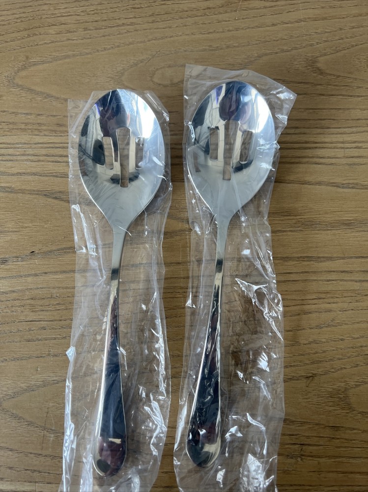 (2 Pack) 68-001 Maddox Mirror Slotted Serving Spoon