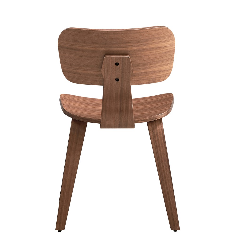 Walnut Side Chair with Tapered Leg