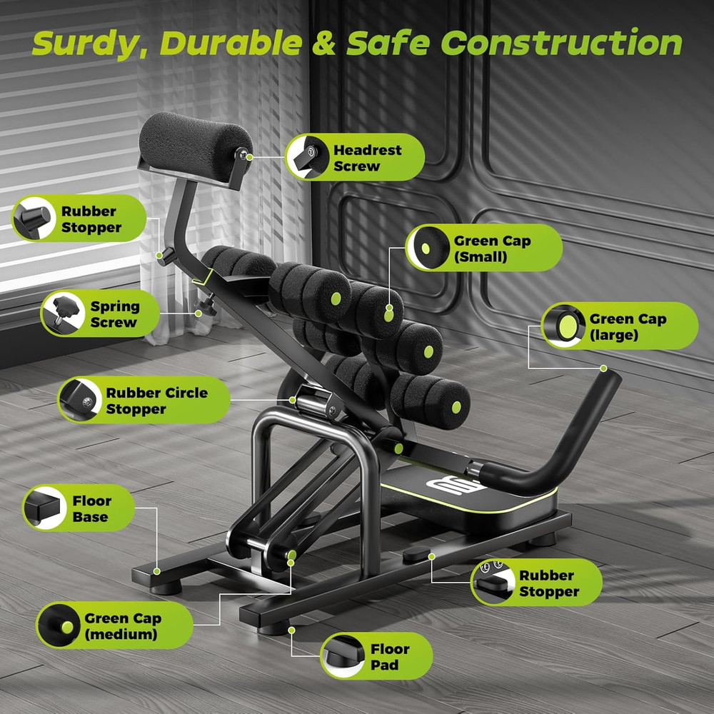 Mini Inversion Chair for Back Pain Relief, Compact Foldable Back Stretcher with