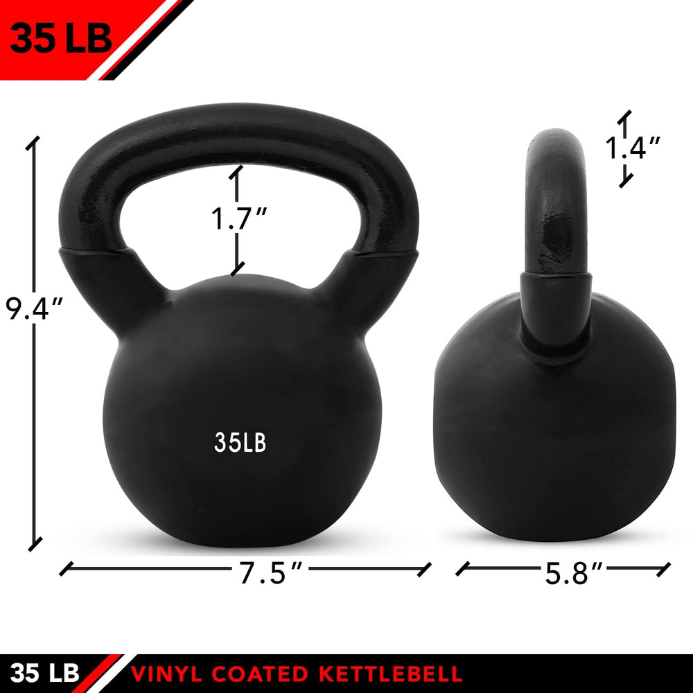Kettlebell Weights Vinyl Coated Iron