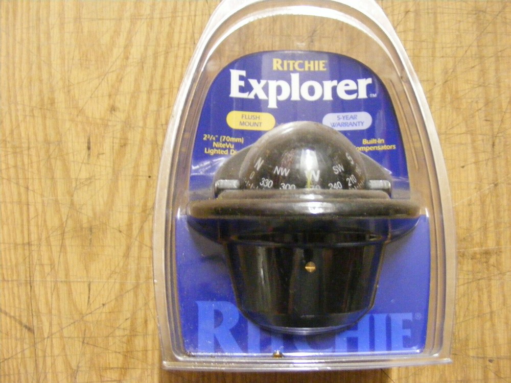 Ritchie Explorer Compass F-50 Flush Mount Traditional Black light 3.75" Hole