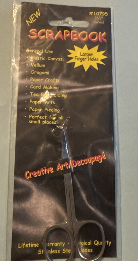 Precision Elite Scrapbook 3 1/2” Curved Scissors