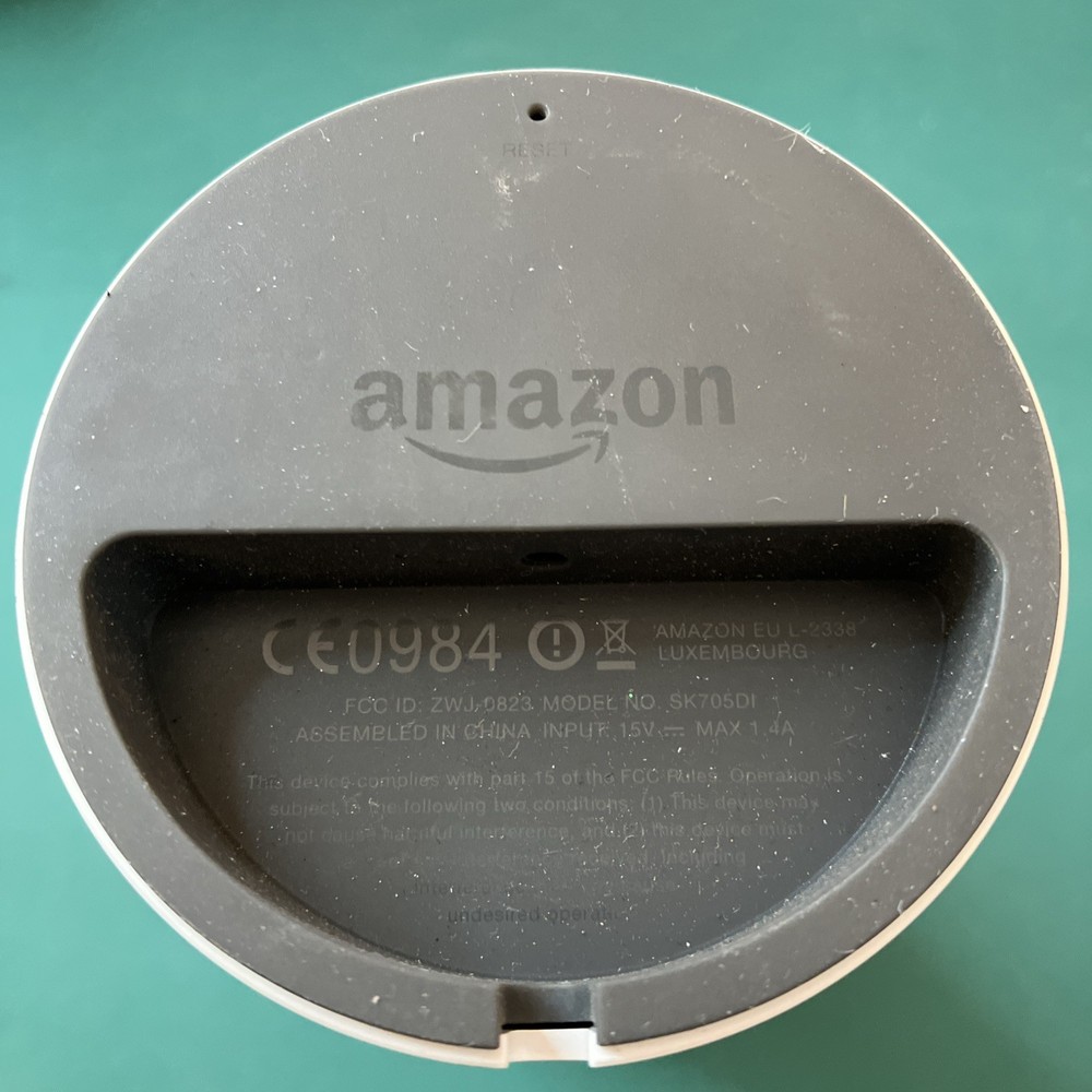 Amazon Echo 1st Generation Smart Speaker, SK705DI. White. Tested. VERY GOOD.