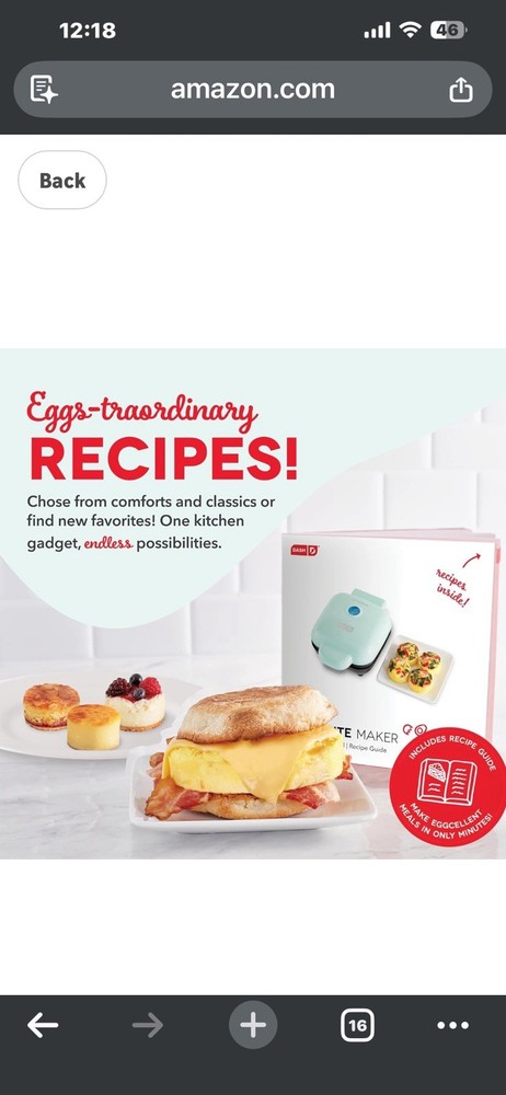 DASH Egg Bite Maker