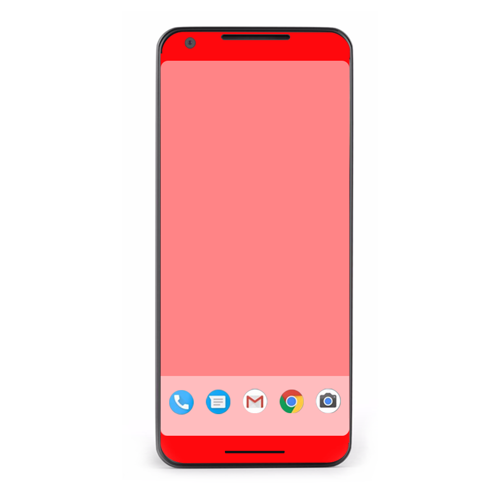 Google Pixel 2 Skins Decal Wrap Solid Red color